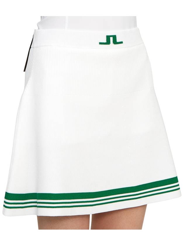 Women's Frida Striped Knit Skirt White - J.LINDEBERG - BALAAN 10