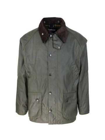 Bedale Wax Half Lined Jacket Green - BARBOUR - BALAAN 1