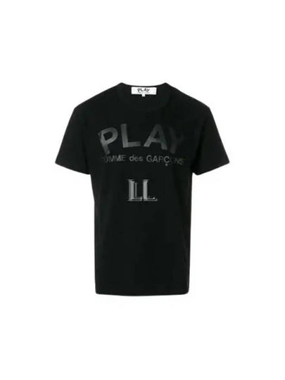 Logo Print Short Sleeve T-Shirt Black - COMME DES GARCONS PLAY - BALAAN 2