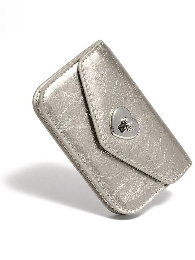 Heartlock compact business card card wallet metal - LE MASQUE - BALAAN 1