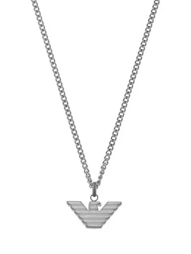 Logo Necklace Silver - EMPORIO ARMANI - BALAAN 4