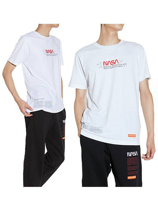 Nasa Manual Regular Fit Short Sleeve T-Shirt White - HERON PRESTON - BALAAN 2