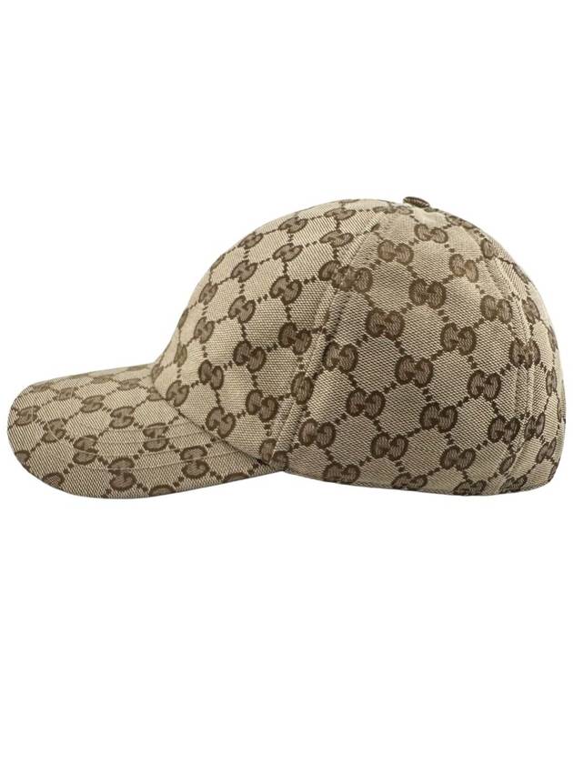 GG Canvas Ball Cap Beige - GUCCI - BALAAN 4