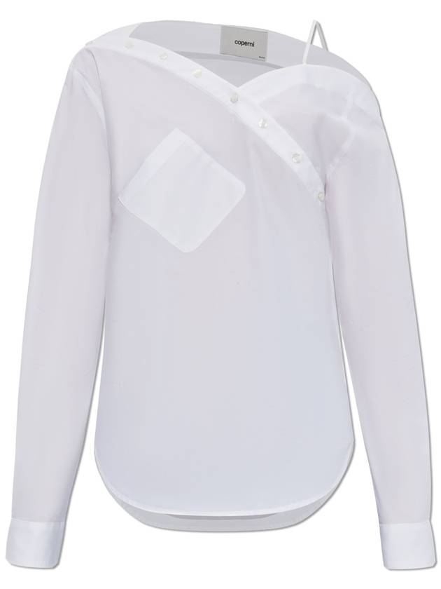 Coperni Shirt With Pocket, Women's, White - COPERNI - BALAAN 1