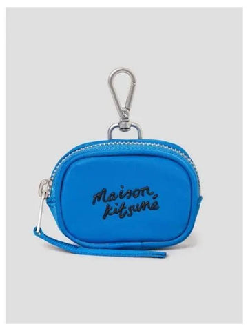 Men s Traveler AirPods Earphone Case Enamel Blue Domestic Product - MAISON KITSUNE - BALAAN 1