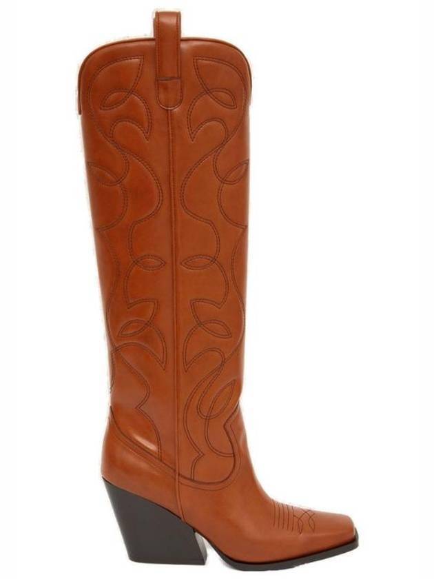 Women's Cowboy Cloud Long Boots Brown - STELLA MCCARTNEY - BALAAN 1