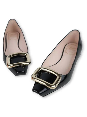 Viv Shock Metal Buckle Ballerina Flats 37 - ROGER VIVIER - BALAAN 1