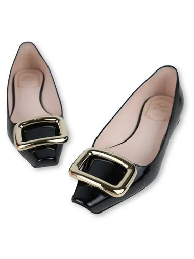 Viv Shock Metal Buckle Ballerina Flats 37 - ROGER VIVIER - BALAAN 1