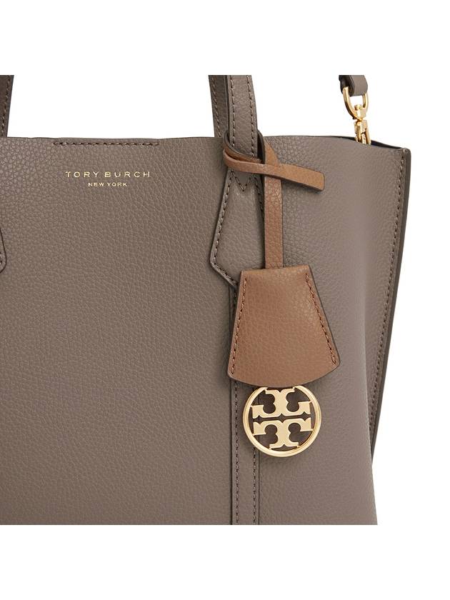 Perry Triple Compartment Small Tote Bag Dark Beige - TORY BURCH - BALAAN 9