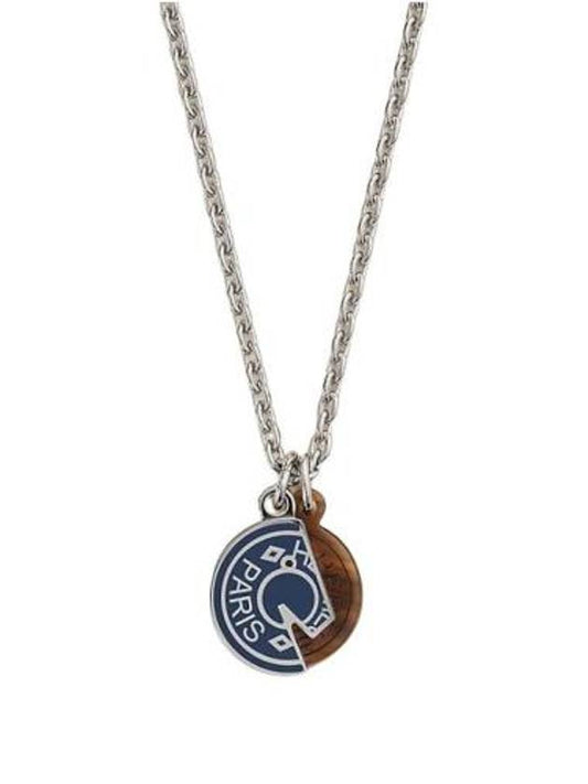 Carrousel Necklace Navy Silver - HERMES - BALAAN 2