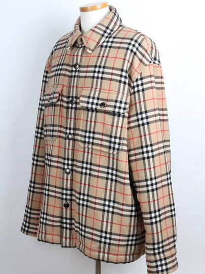 Checked Wool Overshirt XL - BURBERRY - BALAAN 2