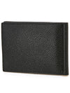 Men's Three Stripes Tab Classic Money Clip Card Wallet Black - THOM BROWNE - BALAAN 3