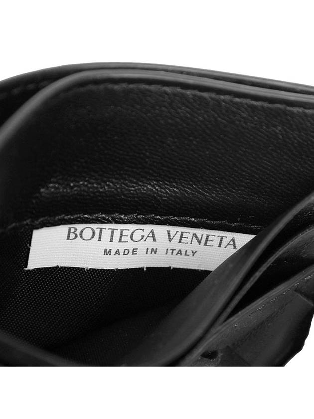 Intrecciato Leather Card Wallet Black - BOTTEGA VENETA - BALAAN 6