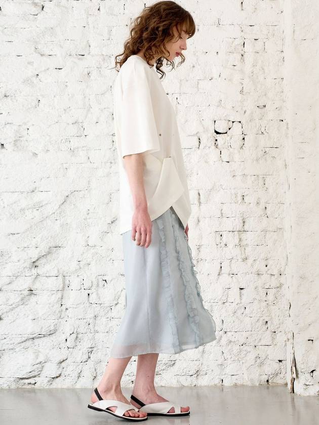 Frill Long H Line Skirt Mint - MITTE - BALAAN 3