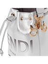 Mon Tresor Logo Small Bucket Bag Silver - FENDI - BALAAN 7