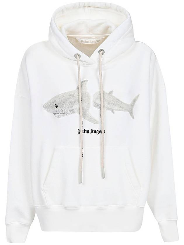 Shark Cotton Hoodie PWBB023G22FLE0010301 B0710234194 - PALM ANGELS - BALAAN 2