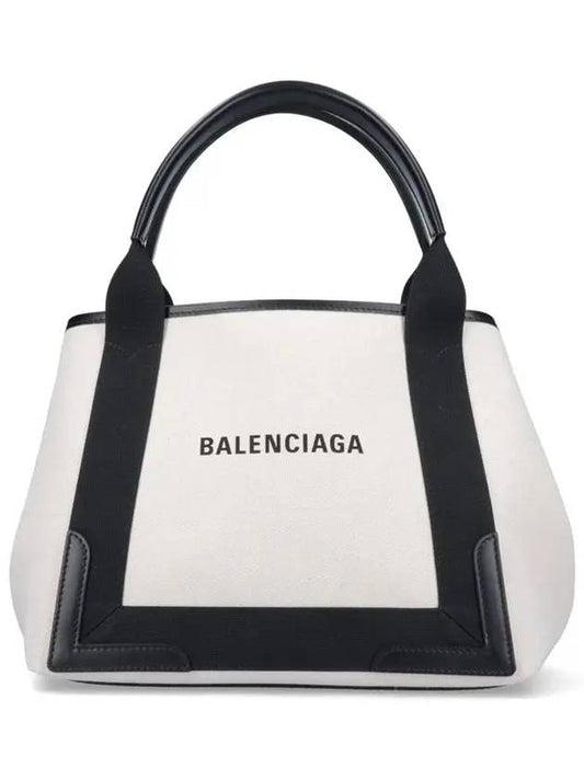 Cabas Small Tote Bag Natural Black - BALENCIAGA - BALAAN 2