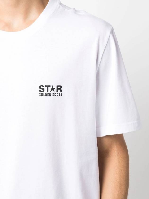 Star Collection Logo Short Sleeve T-Shirt White - GOLDEN GOOSE - BALAAN 6