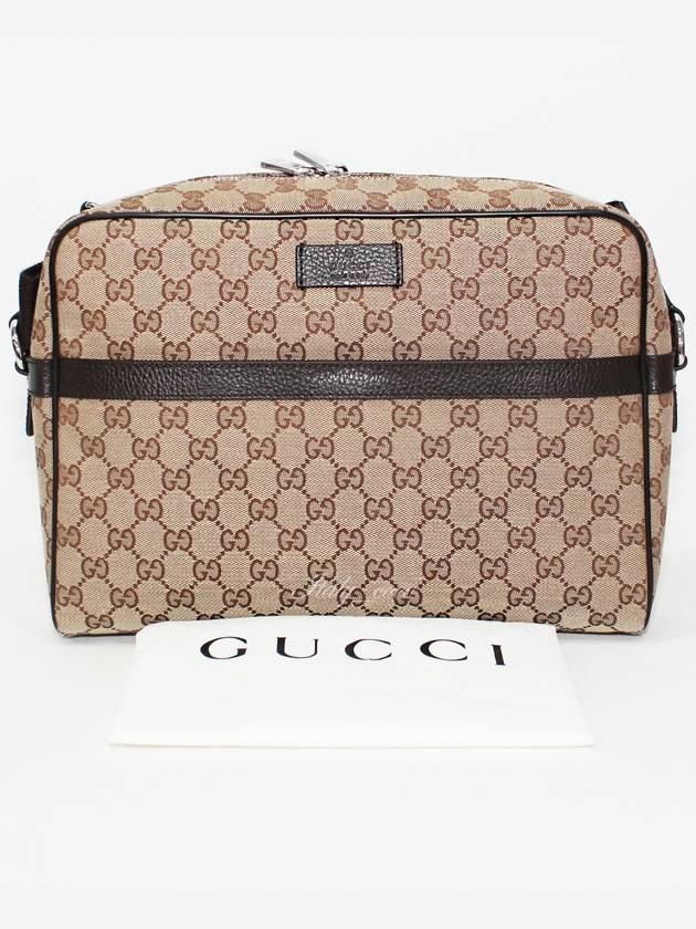 GG Monogram Canvas Messenger Bag Beige - GUCCI - BALAAN 4