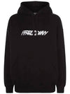 Friday Logo Hooded Top Black - VETEMENTS - BALAAN.