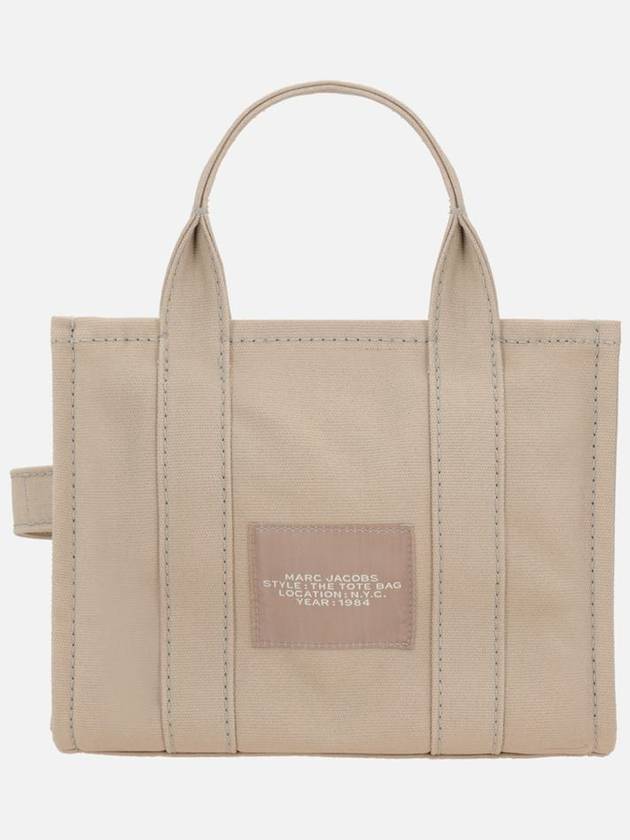 Logo Small Canvas Tote Bag Brown - MARC JACOBS - BALAAN 4