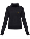 Julia Knit Turtleneck Dark Grey - VIVIENNE WESTWOOD - BALAAN 3