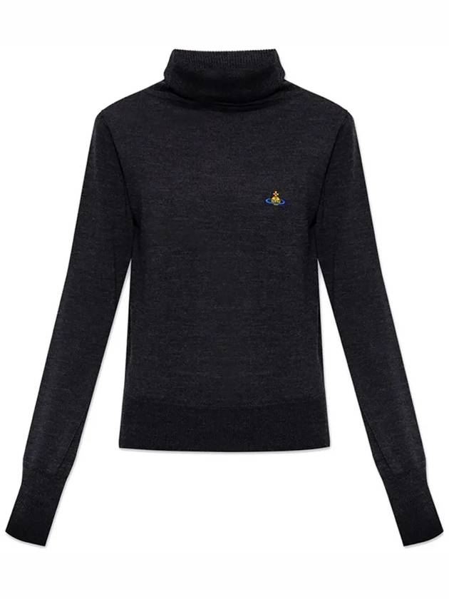 Julia Knit Turtleneck Dark Grey - VIVIENNE WESTWOOD - BALAAN 3