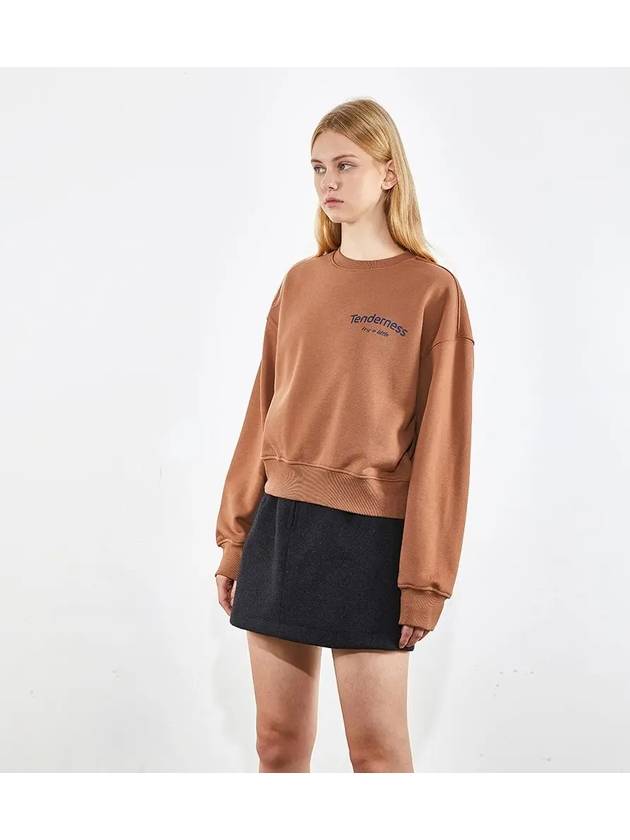 Round neck graffiti sweatshirt brown 0075 - VOYONN - BALAAN 4