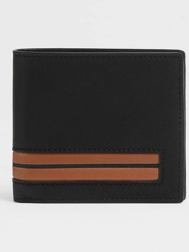 Zegna Black Smooth Leather Billfold 8cc Bicycle Wallet FREE - ERMENEGILDO ZEGNA - BALAAN 7