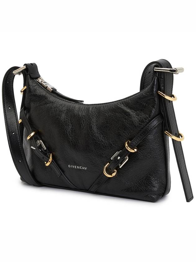 Voyou Small Leather Shoulder Bag Black - GIVENCHY - BALAAN 3