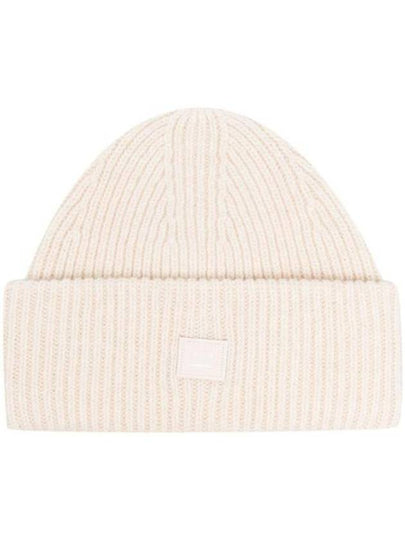 Small Face Logo Beanie Oatmeal Melange - ACNE STUDIOS - BALAAN 2