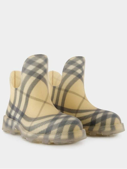 Marsh Low Ankle Boots - Burberry - Synthetic - Beige - BURBERRY - BALAAN 2