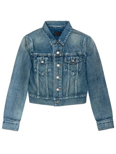 Pocket Denim Jacket Blue - SAINT LAURENT - BALAAN 2