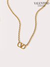 V logo signature metal necklace gold 4W2J0Q37 MET CS4 - VALENTINO - BALAAN 4