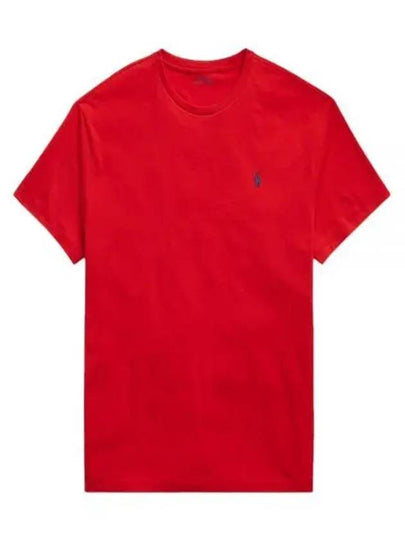 Men's Embroidery Logo Pony Classic Fit Short Sleeve T-Shirt Red - POLO RALPH LAUREN - BALAAN 2