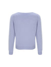 100% Wool V Neck Sleeve Sweater LavenderC3KPO75LA - CALLAITE - BALAAN 7