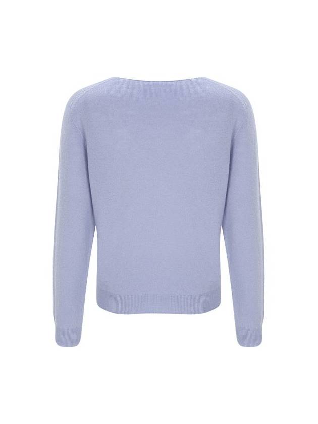 100% Wool V Neck Sleeve Sweater LavenderC3KPO75LA - CALLAITE - BALAAN 7