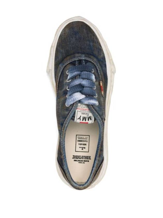 Baker OG Sole Washed Denim Low Top Sneakers Blue - MAISON MIHARA YASUHIRO - BALAAN 5