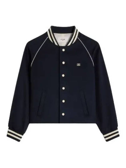 Triomphe Teddy Wool Jacket Navy - CELINE - BALAAN 2