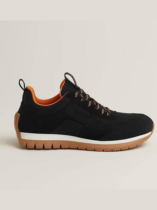 Jimmy Low-Top Sneakers Black - HERMES - BALAAN 4