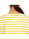 Etrille Striped Short Sleeve T-Shirt White Yellow - SAINT JAMES - BALAAN 8