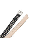 B Buckle Monogram Belt Black - BALMAIN - BALAAN.