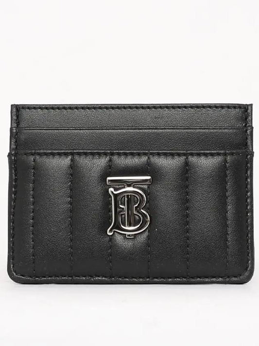 Lola Quilted Card Wallet Black - BURBERRY - BALAAN 2