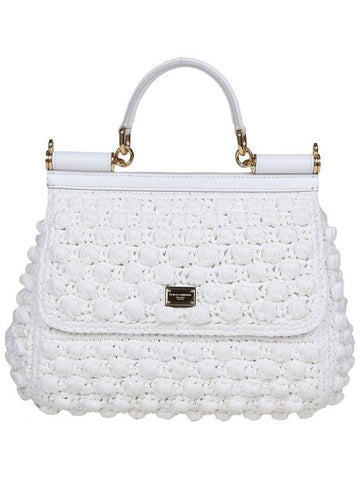 Dolce & Gabbana Large Sicily Handbag In Raffia Crochet - DOLCE&GABBANA - BALAAN 1