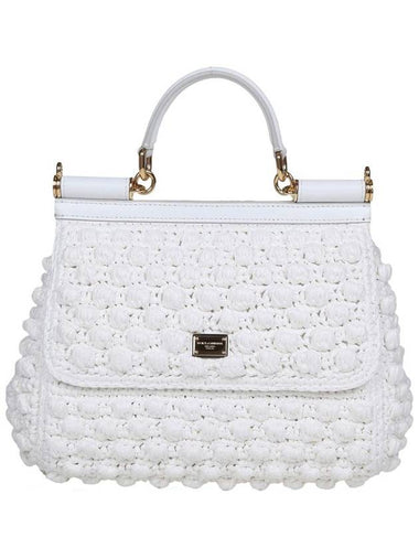 Dolce & Gabbana Large Sicily Handbag In Raffia Crochet - DOLCE&GABBANA - BALAAN 1