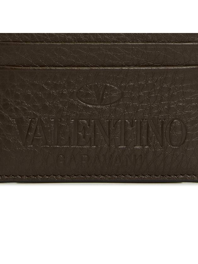 Identity Logo Card Wallet Dark Brown - VALENTINO - BALAAN 6