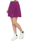 Women's Sierra Golf Pleated Skirt Green Purple - J.LINDEBERG - BALAAN 6