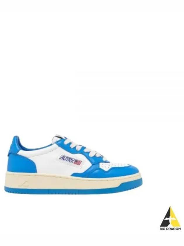 Men's Medalist Low Leather Sneakers Blue - AUTRY - BALAAN 2