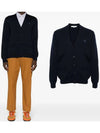 Maison Kitsune Bold Fox Head Patch Men s Wool Cardigan MM00509 P476 - POLO RALPH LAUREN - BALAAN 1