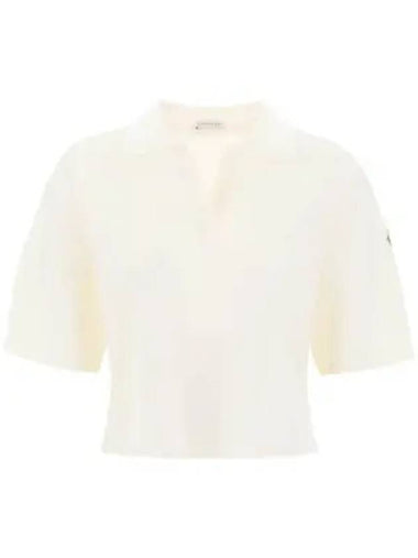 Logo Polo Shirt White - MONCLER - BALAAN 1